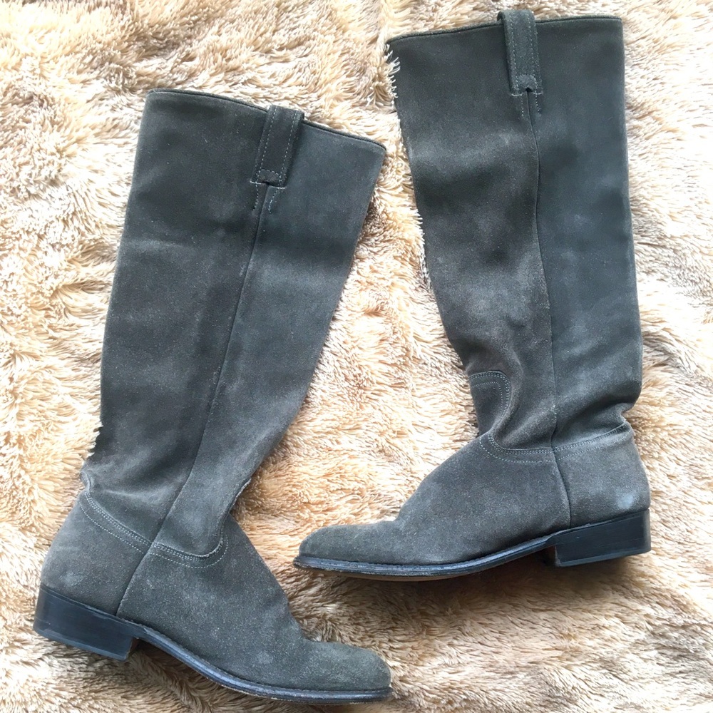 Frye Grey Suede Boots